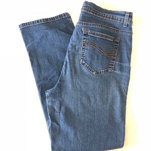 Charter Club Stretch Straight Leg Jeans Size 12 Short Petite Blue Denim Women’s